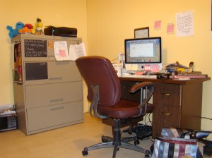 In my head . . . er, office!