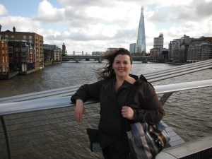 Me in London town, the Shard, and the Thames!